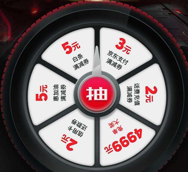 京东抽奖100%中奖，我中了500-2行用卡还款券！！！