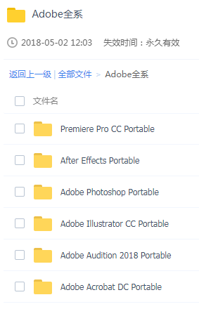 2018 Adobe全系列 精简激活版本 无需安装 打开即用
