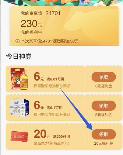 200-20全品类券